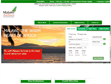 Tablet Screenshot of malawian-airlines.com